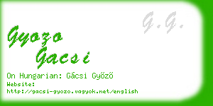 gyozo gacsi business card