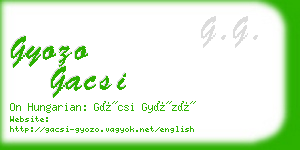 gyozo gacsi business card